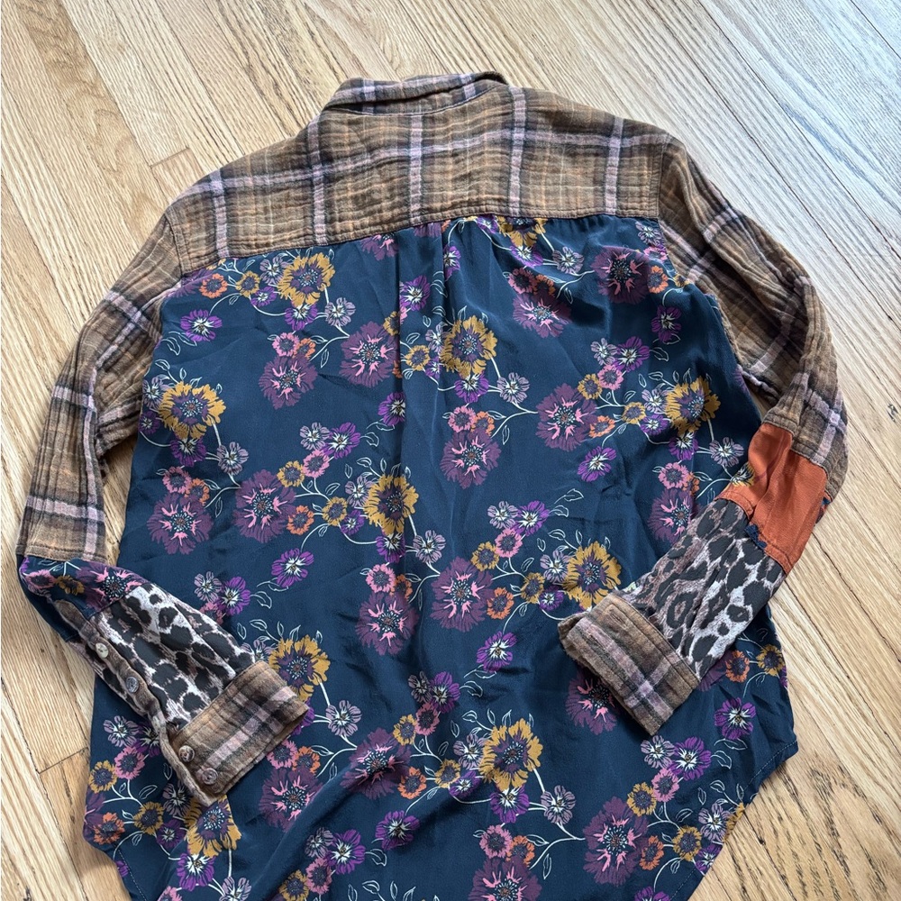 Johnny Was Workshop cotton button down size XS - image 7